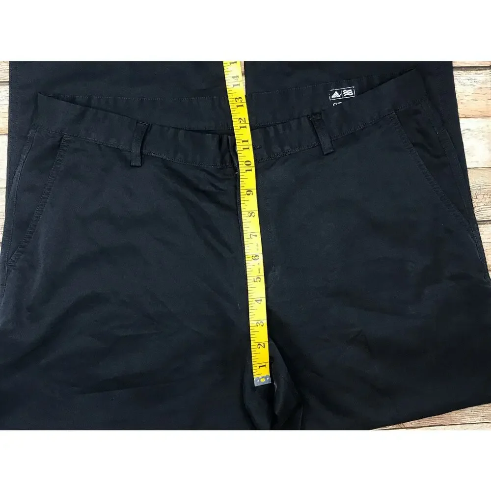 Adidas Men's 36x32 Black 'Climalite' Straight Leg Lightweight Golf Pants